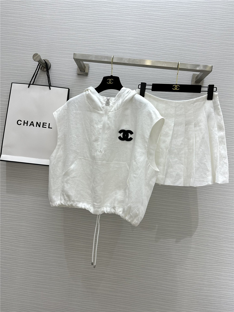 Ch**el vintage linen suit replica designer clothes