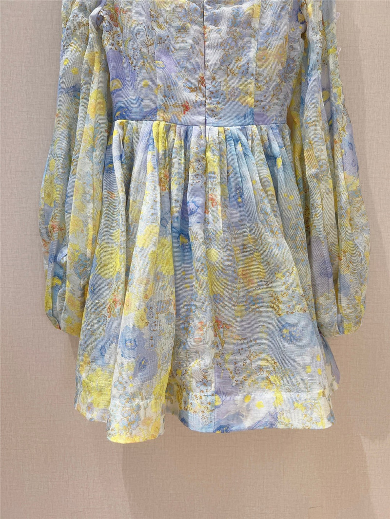 zimm printed mini dress replica d&g clothing