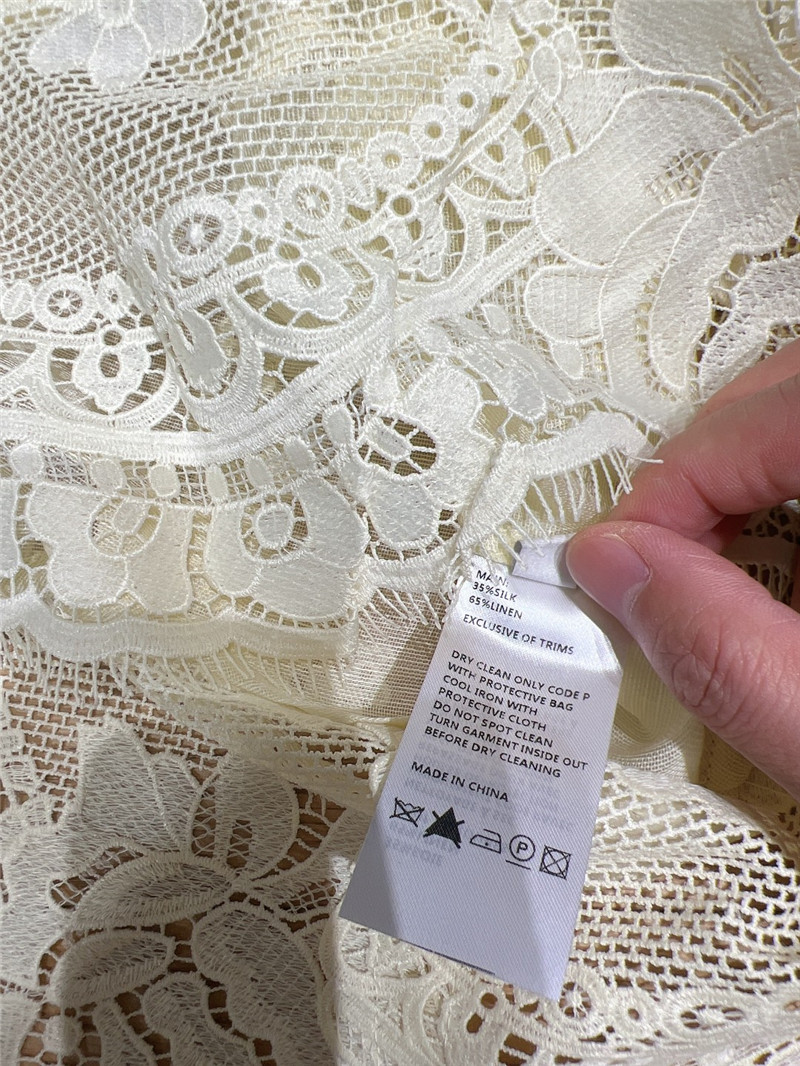Zimm lace panelled sleeveless vest replica clothing