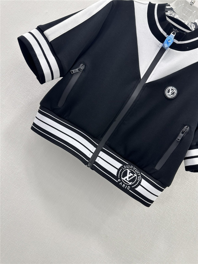 l0vis Vvtt0n lv stand collar ribbed collar short jacket replica clothing
