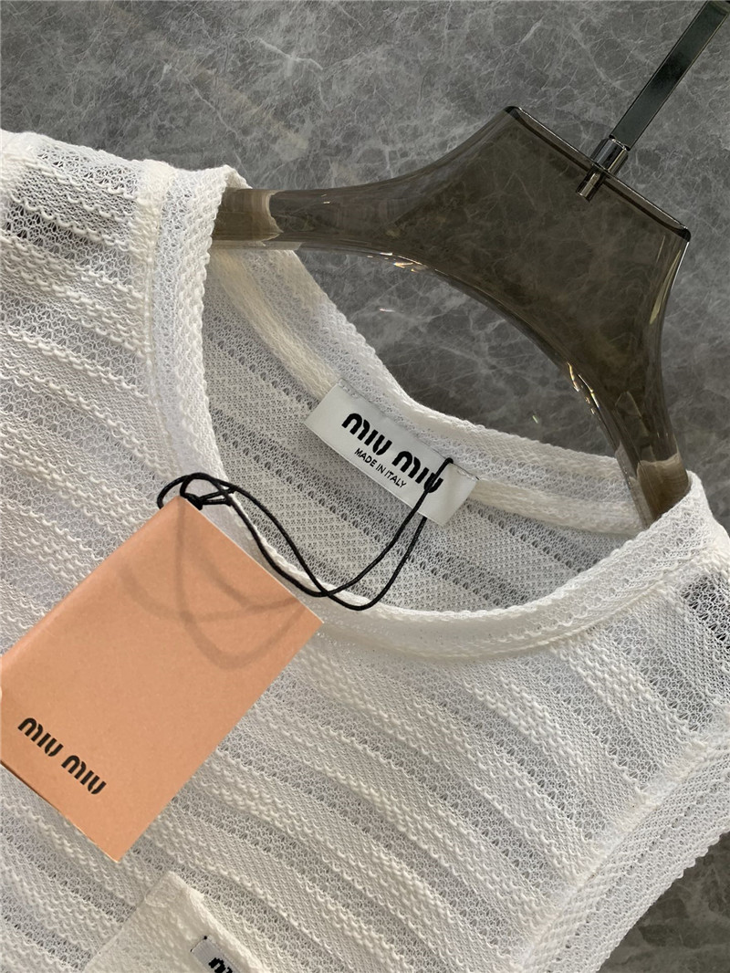 M1um1u sleeveless vest t-shirt replica clothing