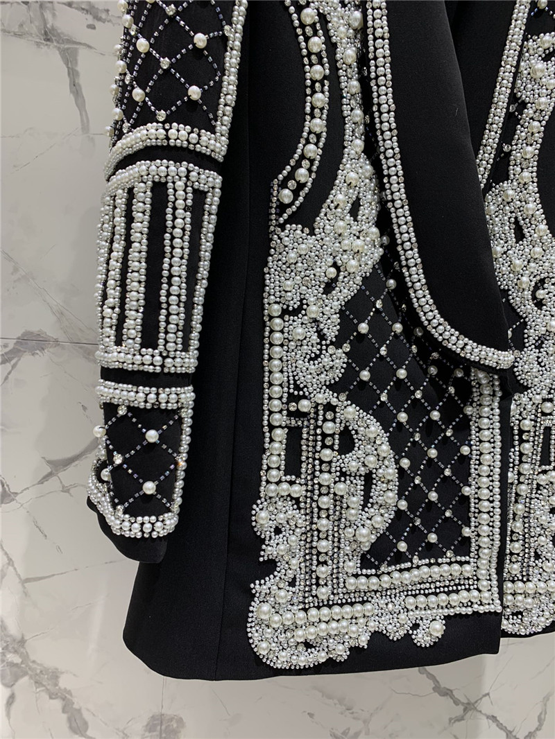 Balmain heavy pearl suit jacket replica d&g clothing