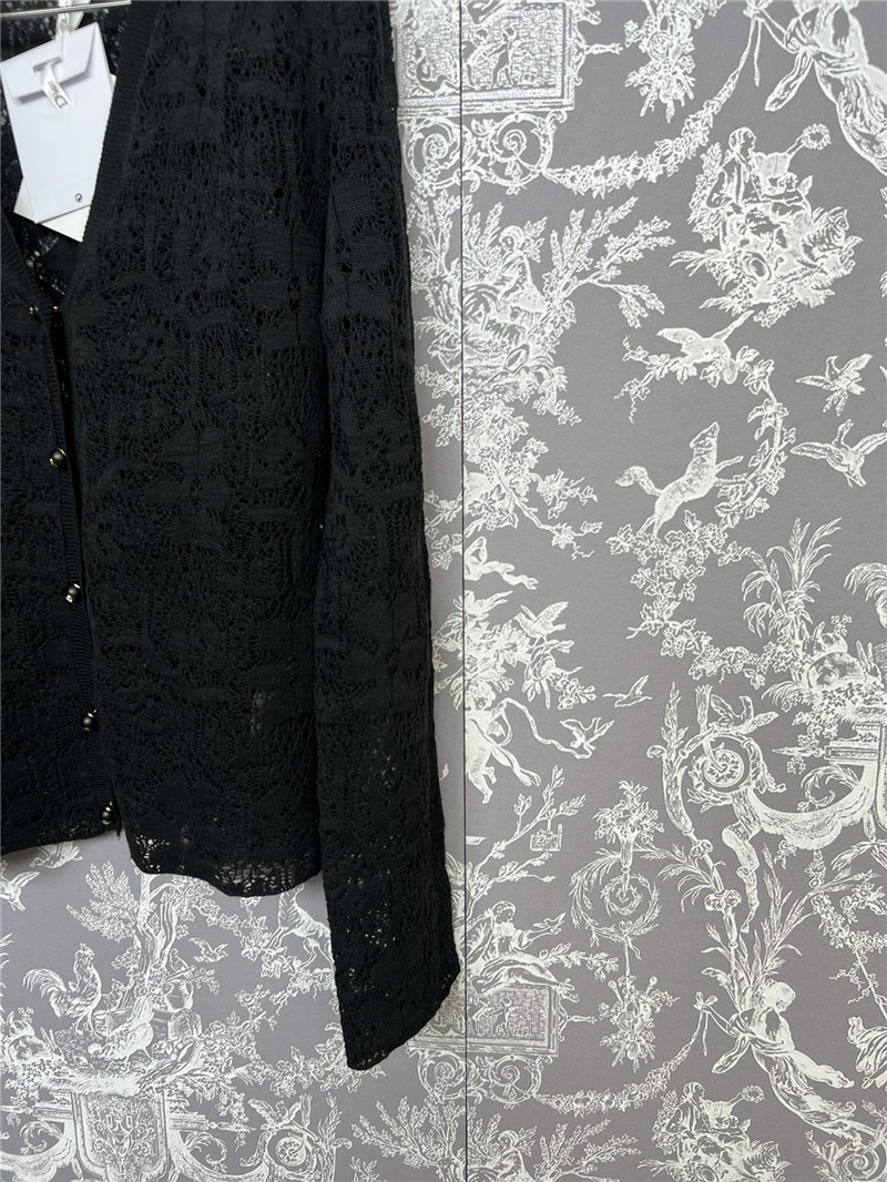 D10r new lace crochet cardigan replica designer clothes