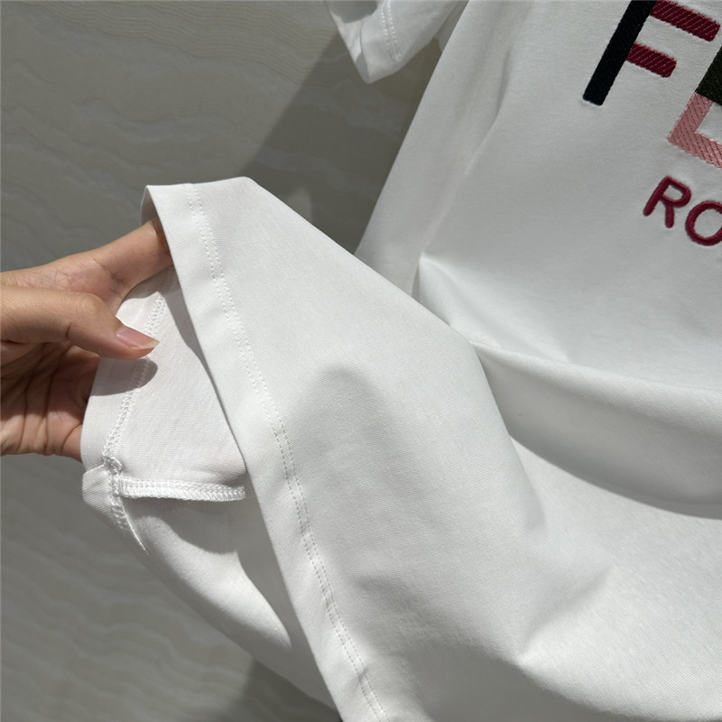 F**di colorful letter logo short sleeve t-shirt replica clothes
