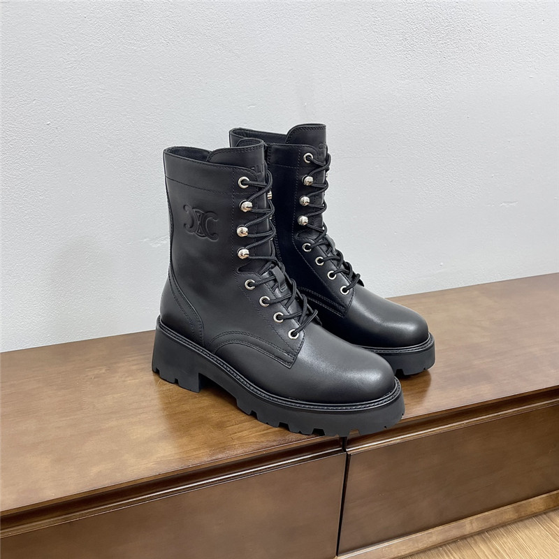 Ce1i*e black triomphe rangers lace-up boot