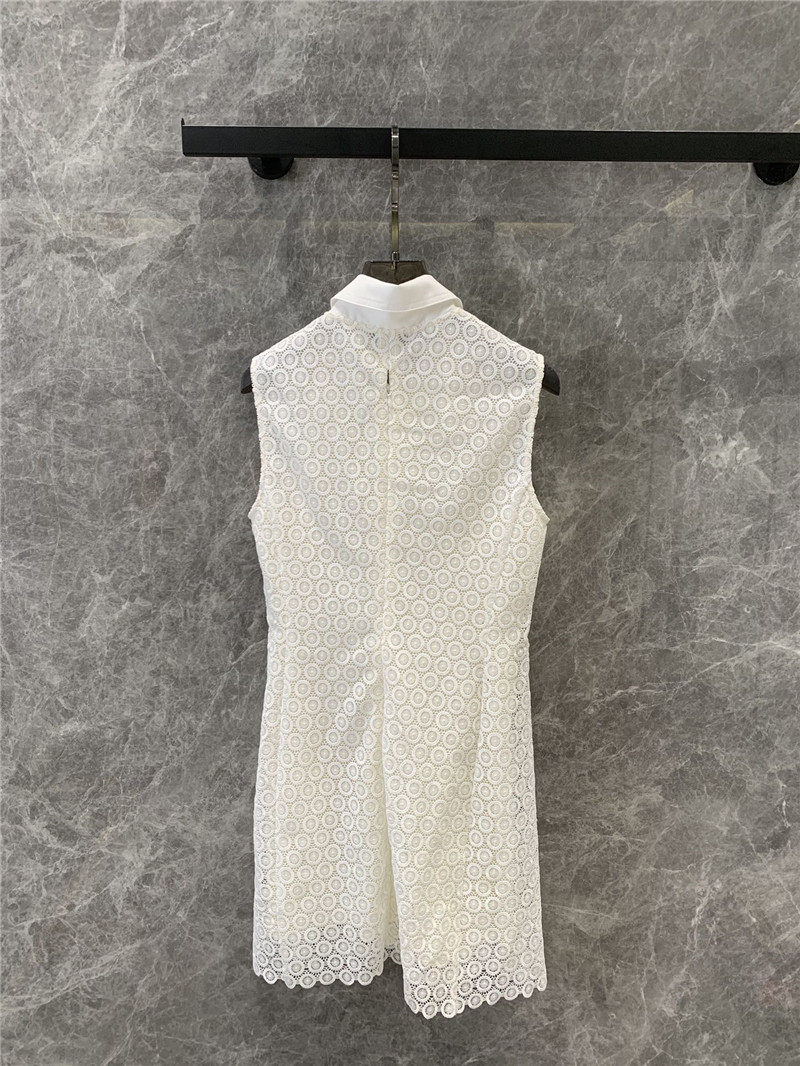 D10r lace patchwork sleeveless dress replica d&g clothing