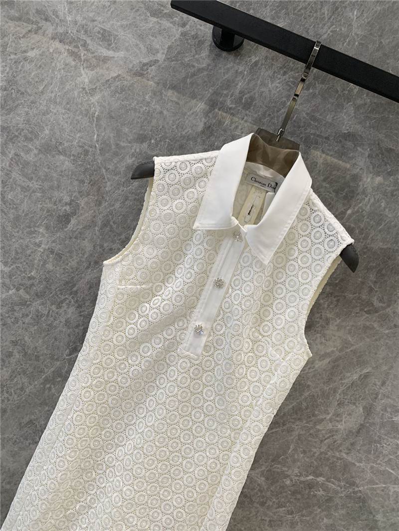 D10r lace patchwork sleeveless dress replica d&g clothing