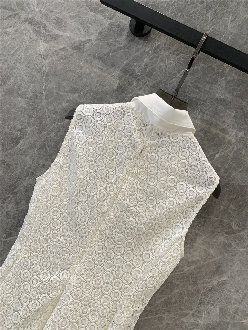 D10r lace patchwork sleeveless dress replica d&g clothing