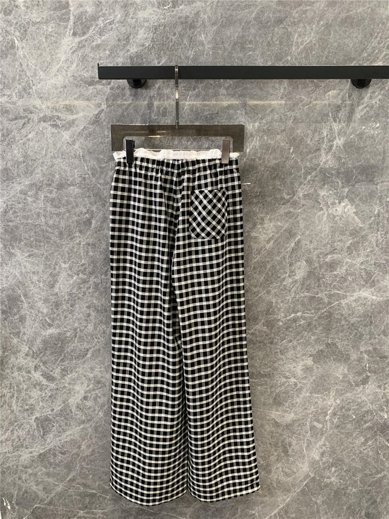 A1exa*der wang tencel plaid casual trousers replica clothes