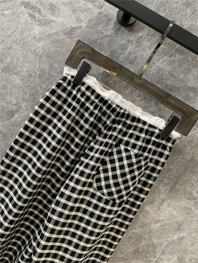 A1exa*der wang tencel plaid casual trousers replica clothes