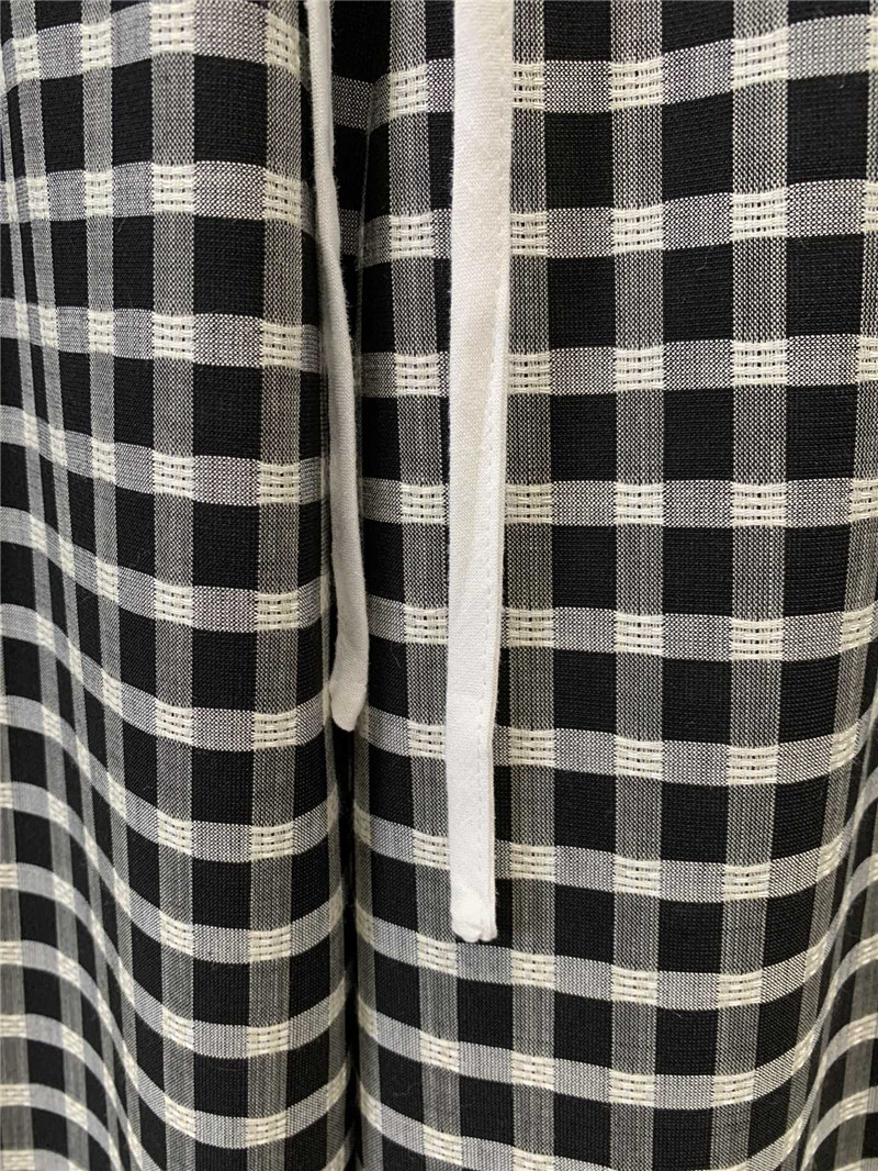 A1exa*der wang tencel plaid casual trousers replica clothes