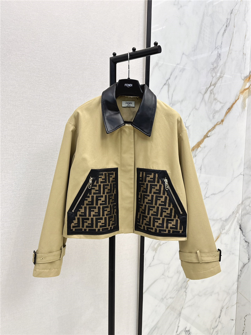 F**di short trench coat replica d&g clothing