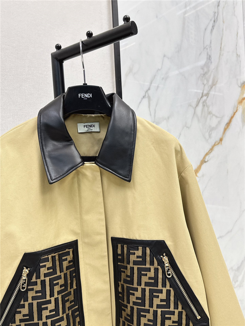 F**di short trench coat replica d&g clothing