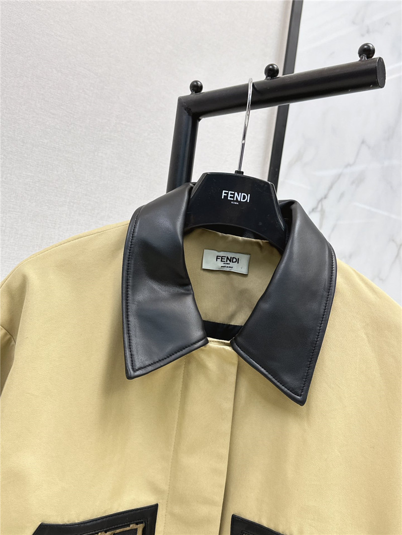F**di short trench coat replica d&g clothing