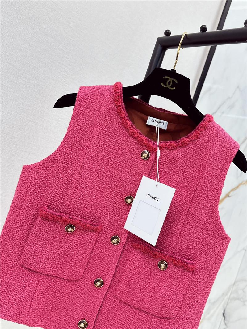 Ch**el new woven vest replica designer clothes
