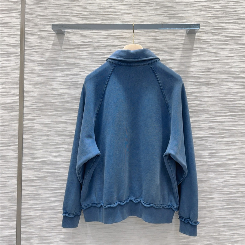M1um1u simple long-sleeved sweatshirt replica clothing sites