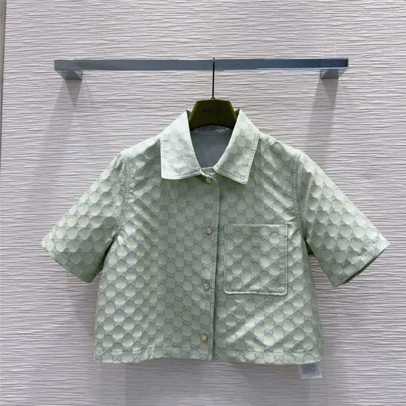 Gvc*1 jacquard fabric short-sleeved top replica d&g clothing