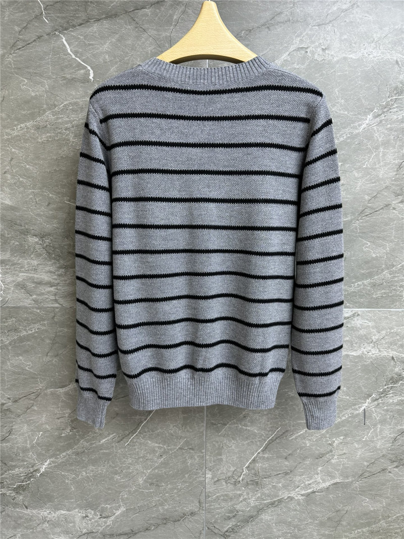 M1um1u contrast striped cardigan replica designer clothes