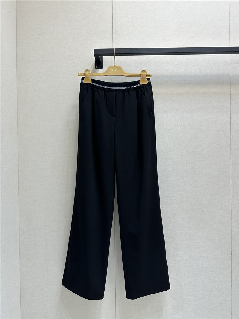 M1um1u high waist wide leg trousers replica d&g clothing