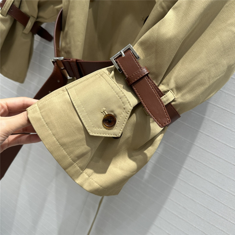 Pra*a waist short trench coat replica d&g clothing