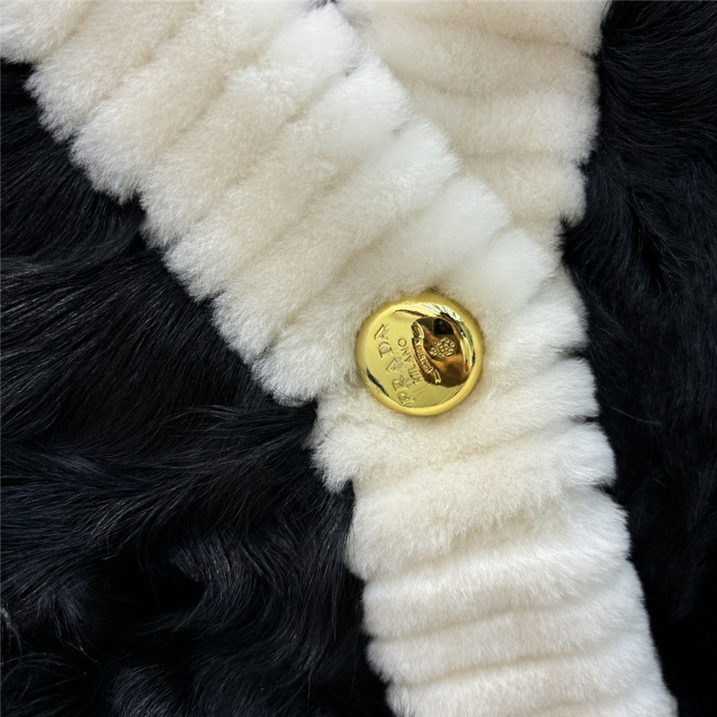 Pra*a v-neck vest jacket replica clothing sites