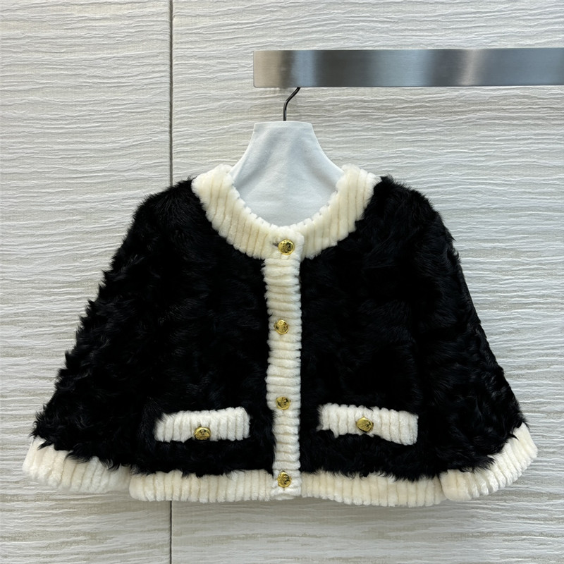 Pra*a crew neck cropped jacket replica d&g clothing