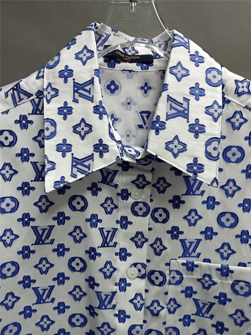 l0vis Vvtt0n lv logo print long sleeve shirt replicas clothes
