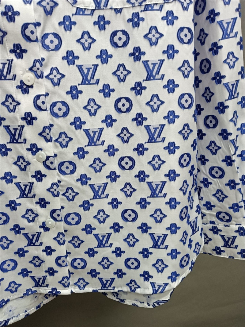 l0vis Vvtt0n lv logo print long sleeve shirt replicas clothes