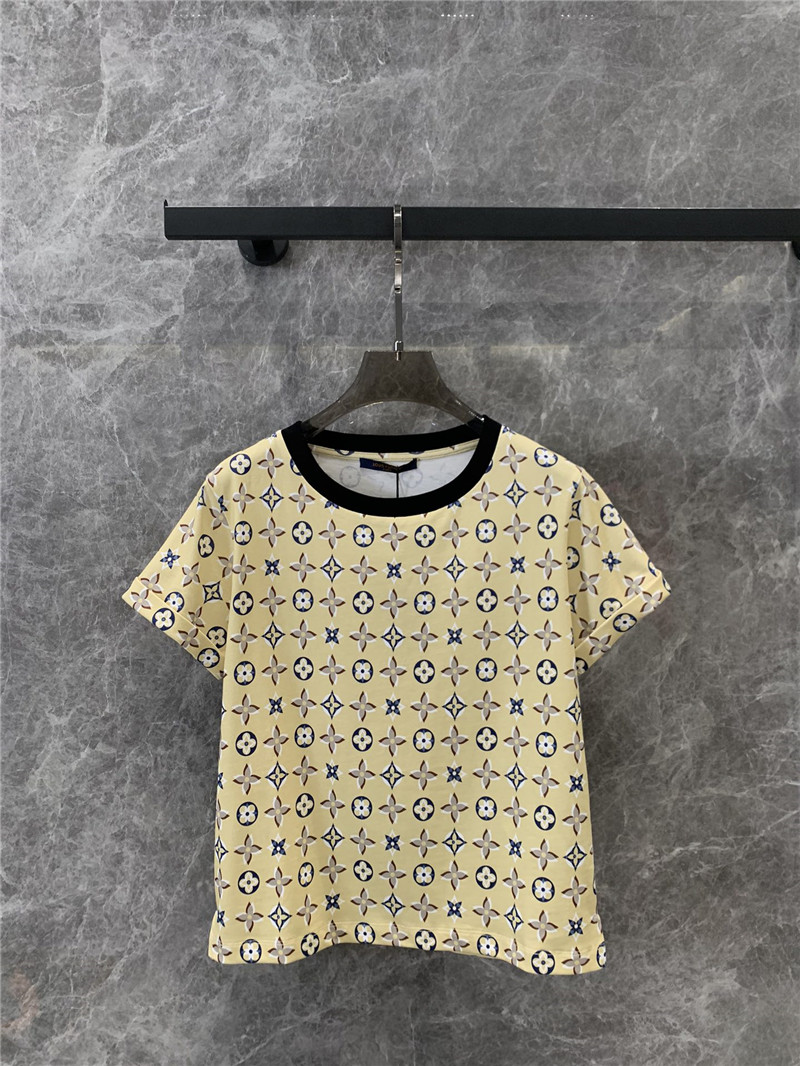 l0vis Vvtt0n lv round neck short sleeve t-shirt replicas clothes
