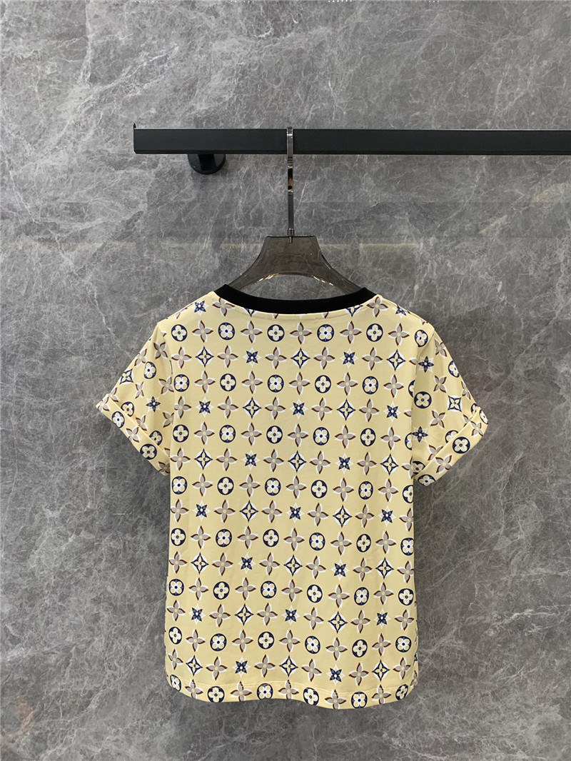 l0vis Vvtt0n lv round neck short sleeve t-shirt replicas clothes