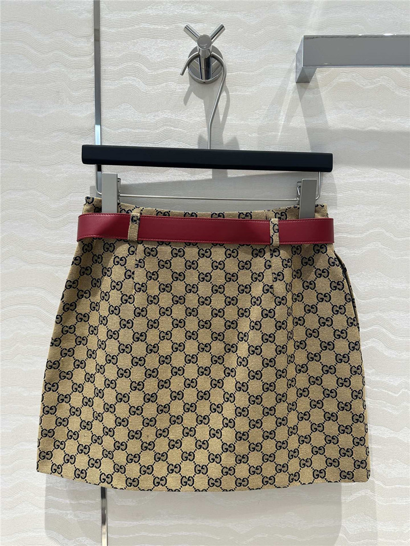 Gvc*1 old flower jacquard a-line mini skirt replica clothes