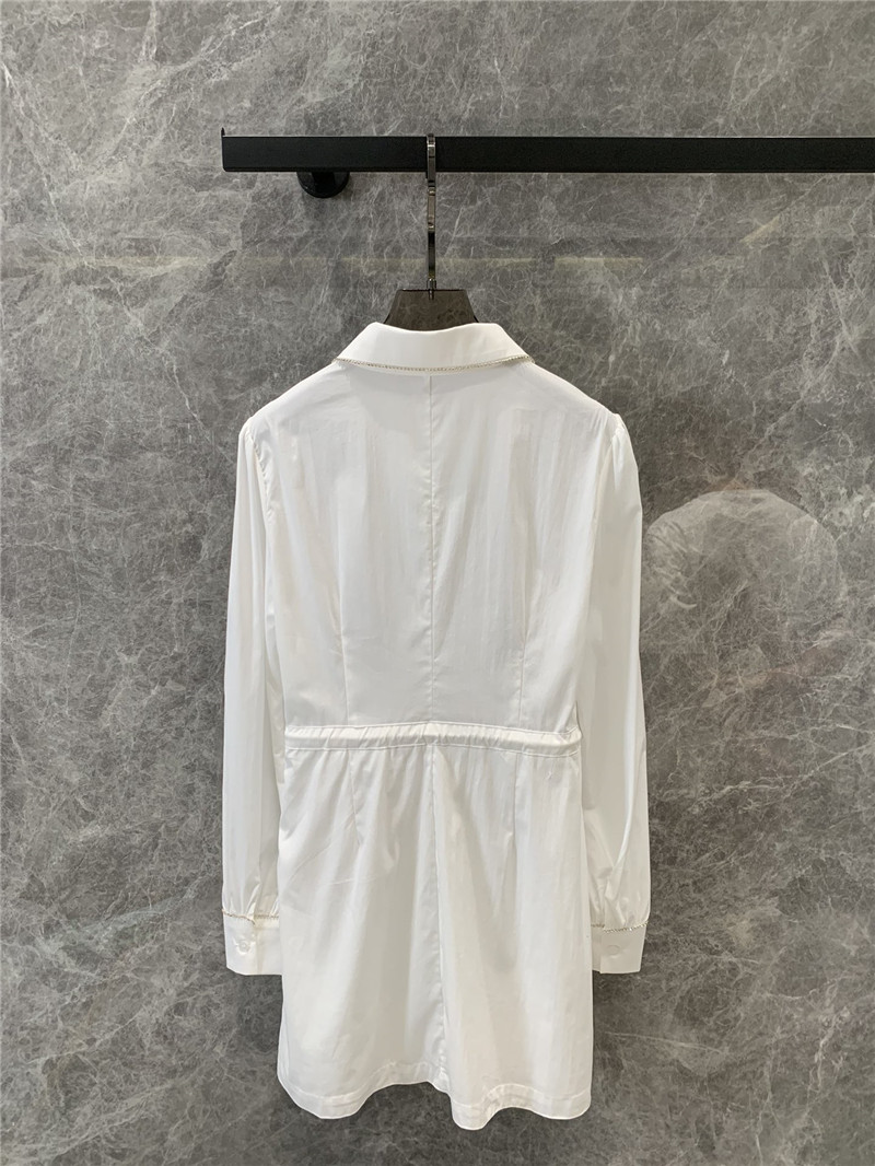 Pra*a shirt style waist dress replica d&g clothing