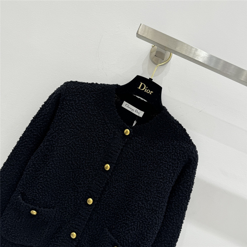 D10r wool pom pom cardigan replica designer clothes