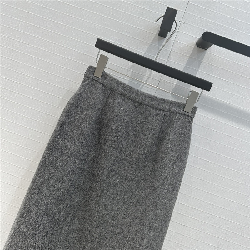 D10r grey long skirt replica d&g clothing