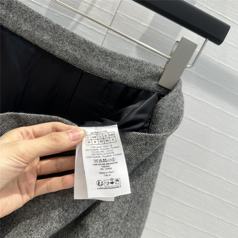 D10r grey long skirt replica d&g clothing