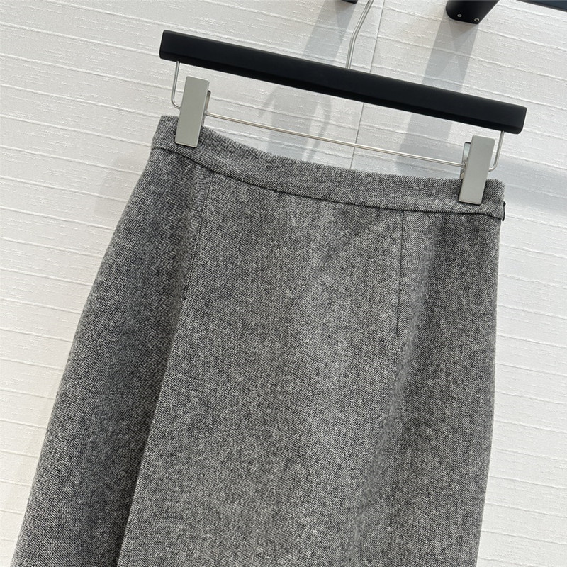 D10r grey long skirt replica d&g clothing