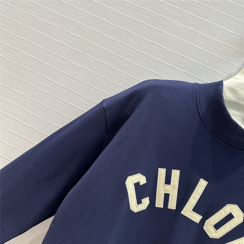 Chloé small stand collar embroidered sweatshirt replica clothes