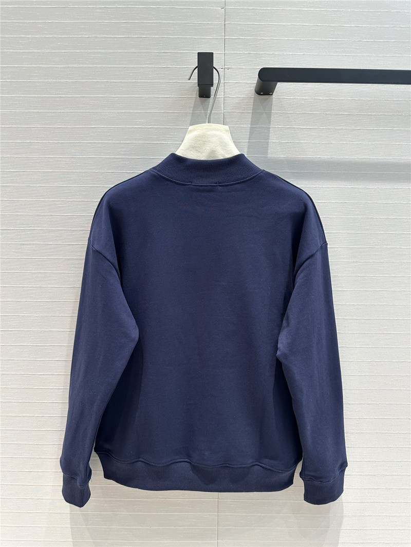 Chloé small stand collar embroidered sweatshirt replica clothes