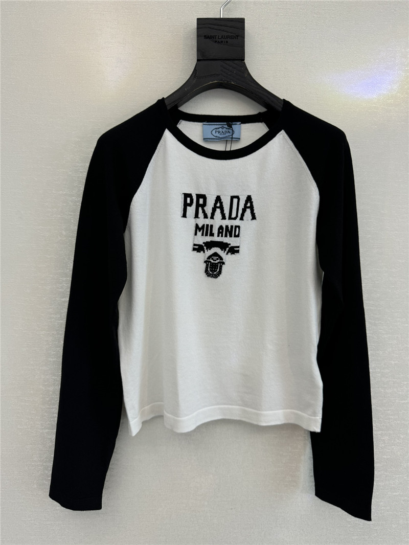 Pra*a new long-sleeved t-shirt replica clothing sites