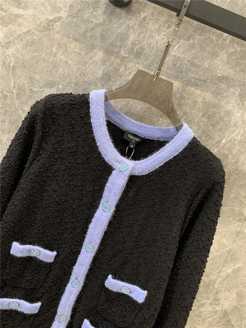Ch**el long-sleeved knitted cardigan replica clothing