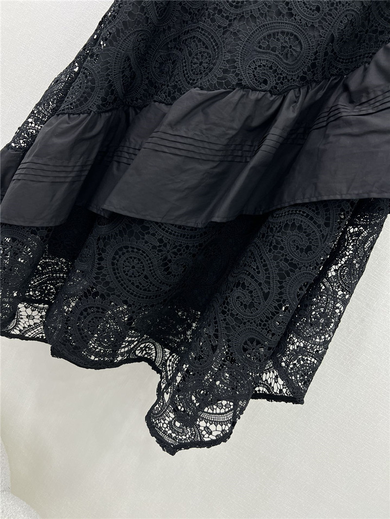 Zimm water-soluble lace patchwork irregular skirt replica clothes