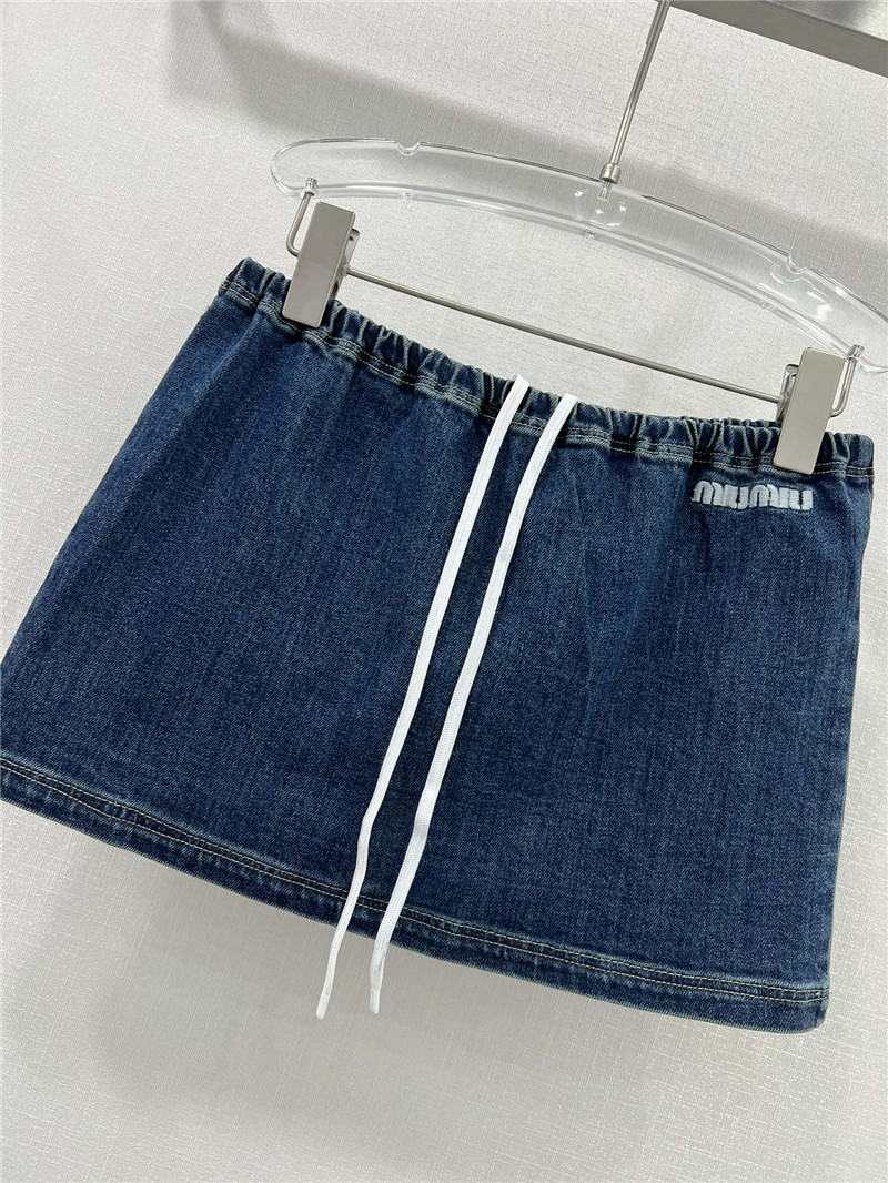M1um1u new denim skirt replica designer clothes