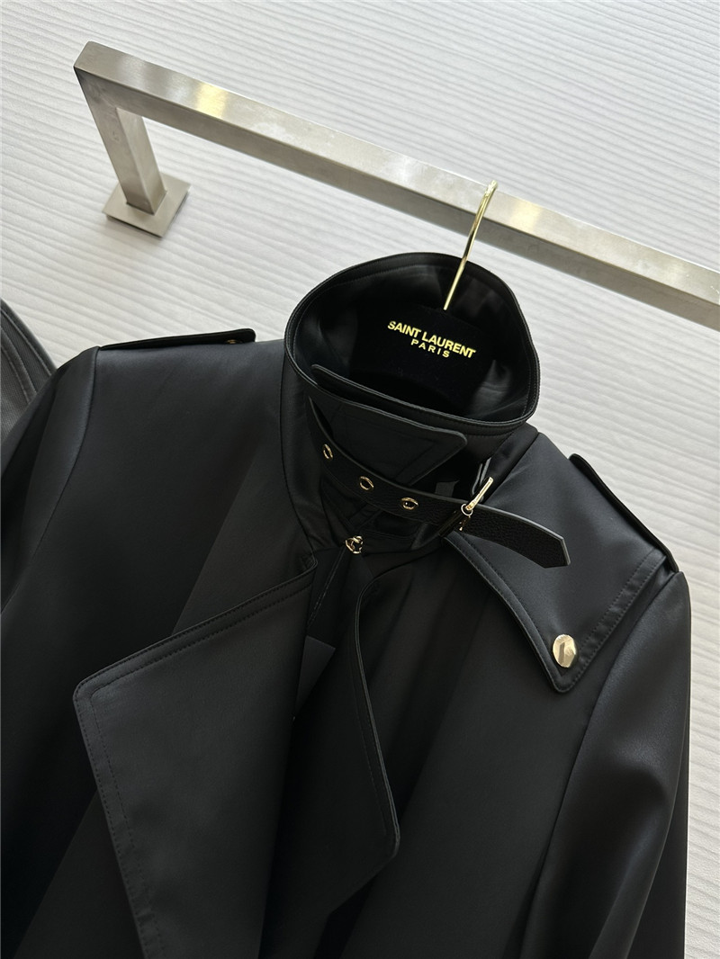 Y51 matte silhouette long trench coat replica d&g clothing