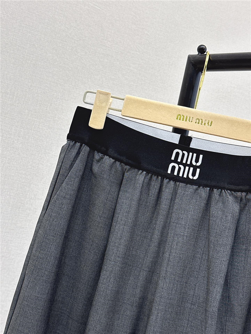 M1um1u new webbing straight trousers replica d&g clothing