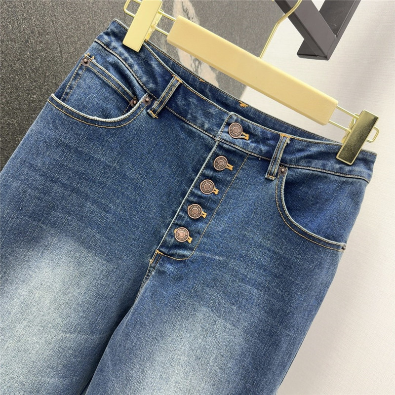 Chloé double-side hollow straight jeans replica clothes