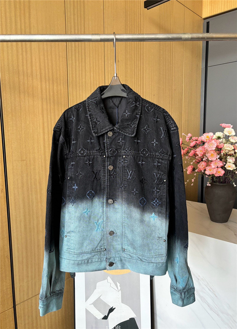 l0vis Vvtt0n lv gradient denim jacket replica clothes