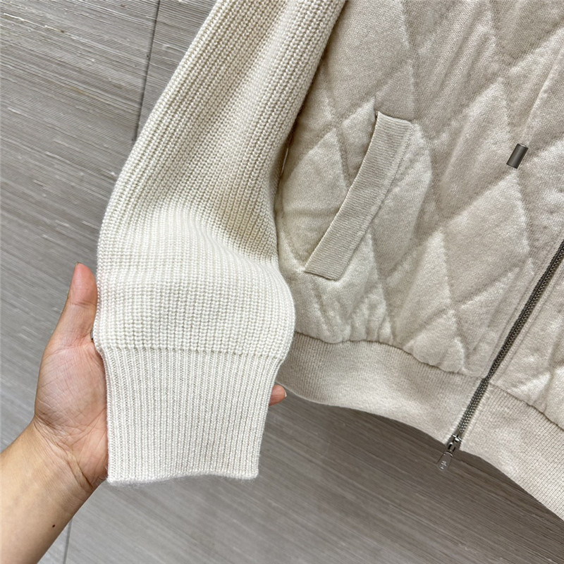 L0r0 P1ana quilted cashmere hooded jacket replica clothing