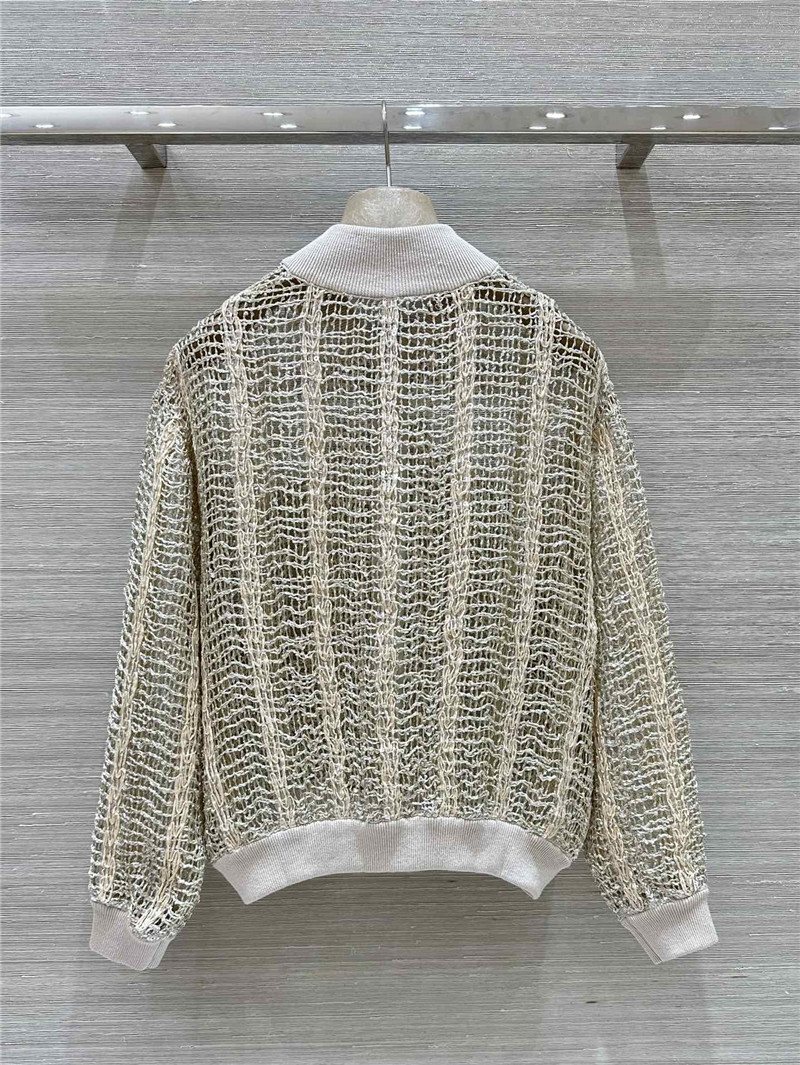 L0r0 P1ana hand-crocheted sequined jacket replica designer clothes