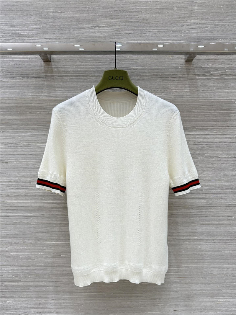 Gvc*1 knitted short-sleeved top replica designer clothes