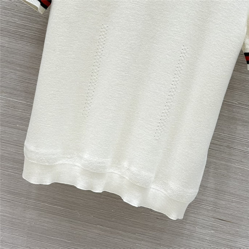 Gvc*1 knitted short-sleeved top replica designer clothes